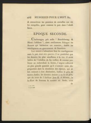 Epoque Seconde.