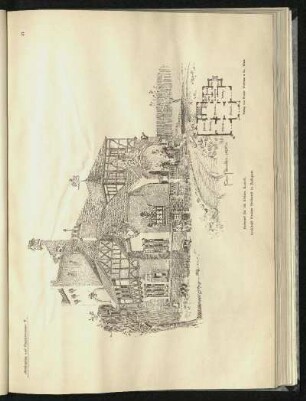 Entwurf für ein kleines Kastell. Architekt: Gustav Gebhardt.