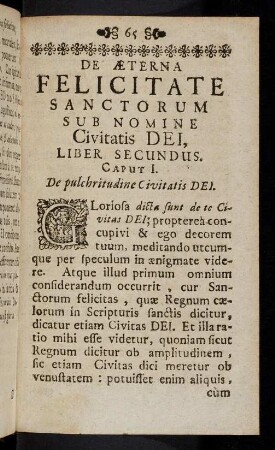 65-69, Caput I