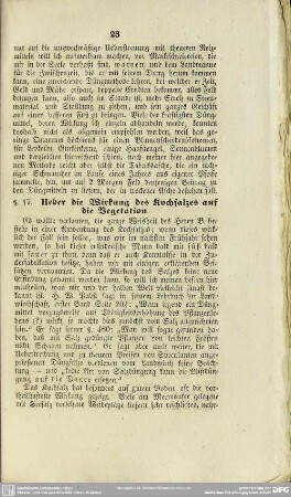 §. 17. Ueber die Wirkung des Kochsalzes auf die Vegetation