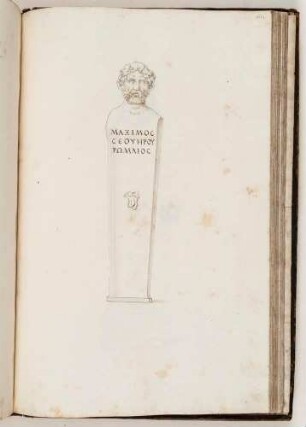 Bildnisherme des Maximos, in: Imperatorum romanorum ac eorum coniugum liberorum [...] Tomus primus, Nr. 161