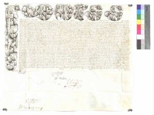 Bulle über die Aufschwörung des Ellwanger Kapitularen Friedrich Carl Graf Oettingen.