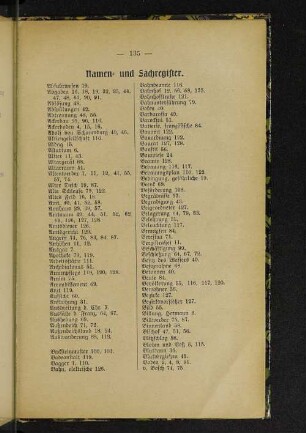 Namen- und Sachregister.