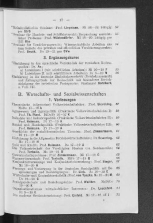 B. Wirtschafts- und Sozialwissenschaften