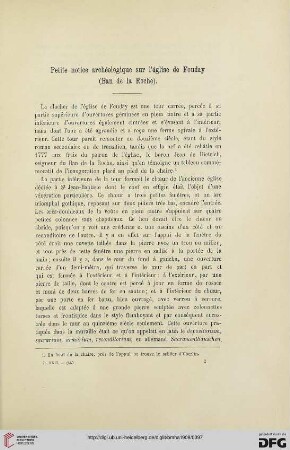 2.Ser. 22.1908: Petite notice archéologique sur l'église de Fouday (Ban de la Roche)