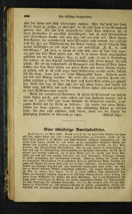 ¬Eine¬ 60jährige Amtsjubelfeier