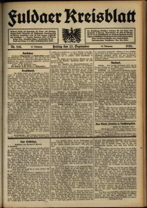 Ausgabe vom Freitag, den 23. September 1910.
