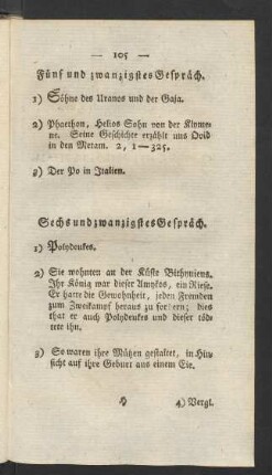 Sechs und zwanzigstes Gespräch