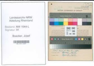 Entnazifizierung Josef Boecker , geb. 27.03.1898 (Tischlermeister)