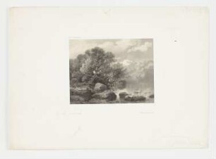 Berglandschaft mit See, Blatt 103 der Folge "Werke"