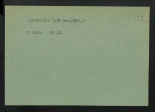 Schneider, NN.