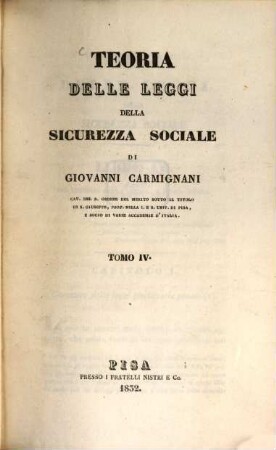 Teoria delle leggi della sicurezza sociale, 4