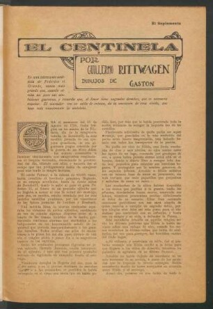 El centinela : Dibujos de Gastón
