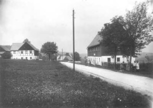Schellerhau (Altenberg-Schellerhau), Hauptstraße mit Fremdenheim "Roselhaus" (Nr. 16)