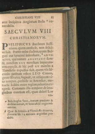 Saeculum VIII Christianorum.