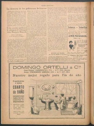 La derrota de los gobiernos belicosos