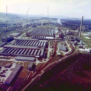 Industriegelände "Am Vogelherd" in Ilmenau-Unterpörlitz : Blickrichtung Nordwesten