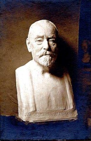 Hildebrand, Adolf von; München; Bronze- und Gipsporträt von Ferdinand von Miller - Porträt Ferdinand von Miller