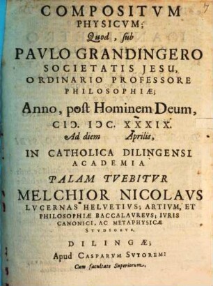 Compositum physicum