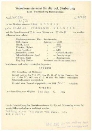 Bitzer, Elsa