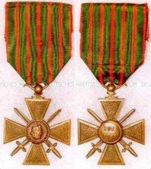 Kriegskreuz: Croix de Guerre 1914-1918