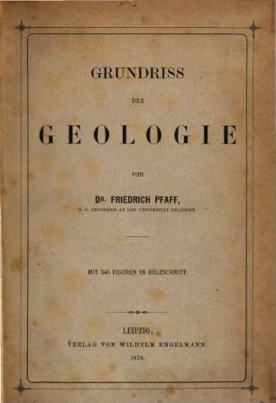 Grundriss der Geologie