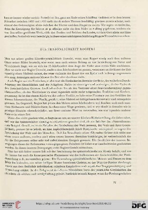 Die Persönlichkeit Rogiers