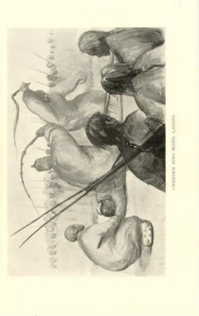 Chanden Sing being lashed