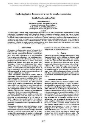 Exploiting logical document structure for anaphora resolution