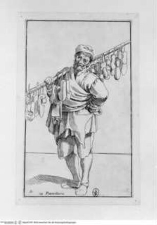 Le Arte di Bologna Originali, disegnate da Annibale Carracci, intagliate da S. Guilino... Rom 1646, "Pianellaro" (Taf. 29)