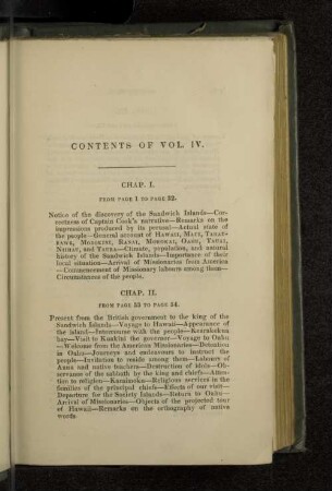Contents of Vol. IV.