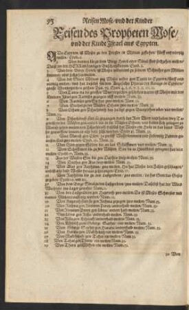 Reisen des Propheten Mose/ und der Kinde Israel aus Egypten.