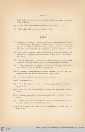 Fers (Nr. 312 - 323)