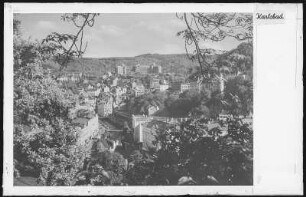 Karlsbad. Blick auf Karlsbad mit Hotel Imperial