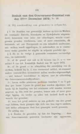Besluit van den gouverneur-generaal van den 27sten december 1872, No. 28