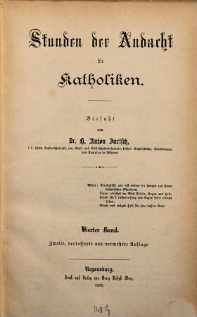 Stunden der Andacht für Katholiken, 4