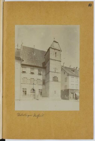 Rathaus, Überlingen: Ansicht (aus: Skizzen- und Fotoalbum 15)
