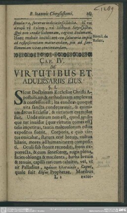 Cap. IV. De Virtutibus Et Adversariis Eius