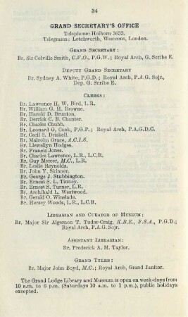 Grand Secretary's office