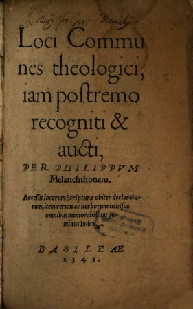 Loci communes theologici
