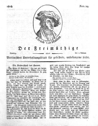 Nro. 24, Dienstag, den 2. Februar 1808