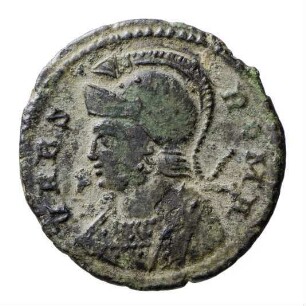 Münze, Follis, Aes 3, 332 - 333 n. Chr.