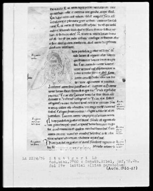 Bibel — Initiale A (liam parabolam), Folio 21 verso