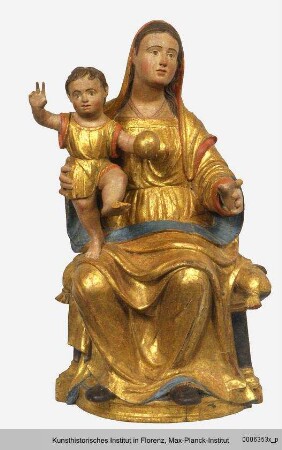 Thronende Madonna mit Kind