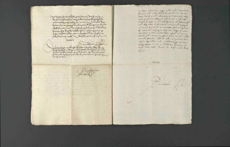 Versicherung König Heinrichs II. von Frankreich gegenüber Herzog Christoph von Württemberg über sein Wohlwollen gegenüber dem Reich.