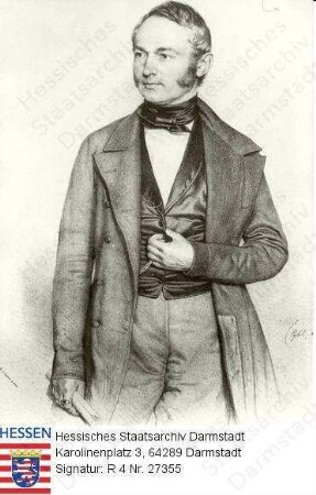 Pabst, Heinrich, Dr. phil. (1798-1868) / Porträt, linksblickendes Brustbild