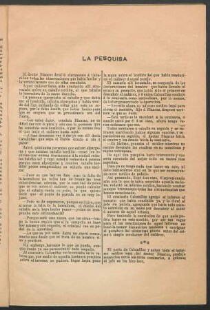 La pesquisa