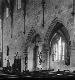 Esslingen am Neckar, St. Paul (ehem. Dominikanerkirche); Inneres: östl. Südarkaden des Langhauses