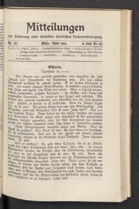 Nr. 87. März—April 1908. 21. Sem. Nr. 6/7