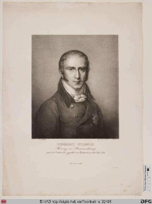 Bildnis Friedrich Wilhelm, Herzog von Braunschweig-Lüneburg-Oels (der "Schwarze Herzog")